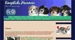 Desktop Screenshot of kingskidshavanese.com